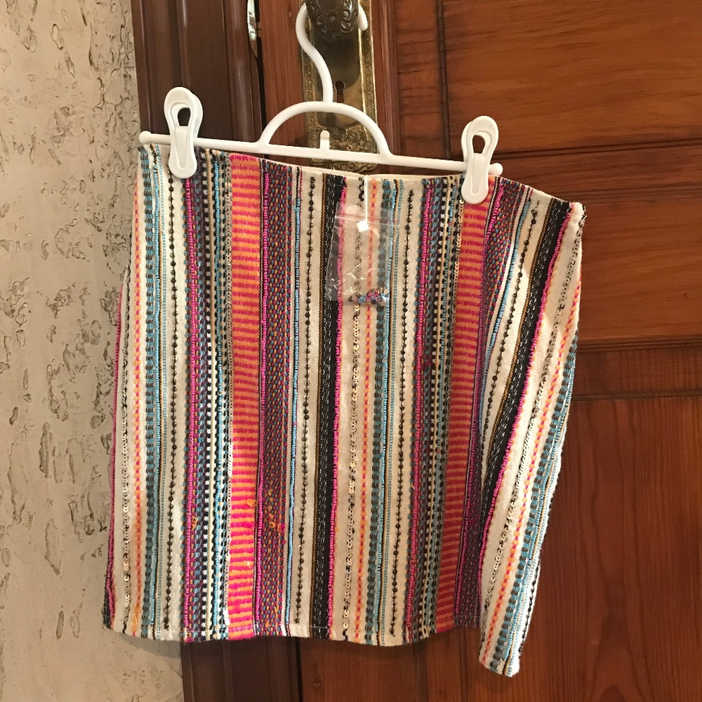 XS Anthropologie mini skirt